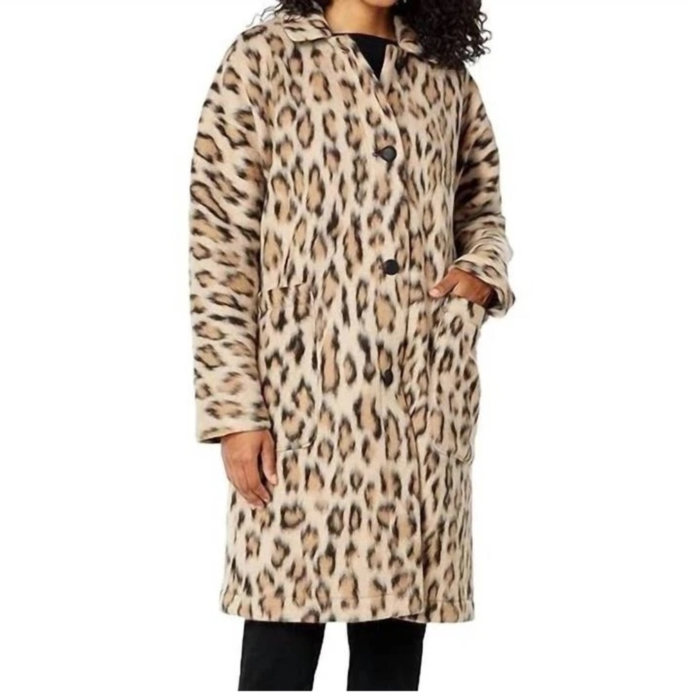 Leopard Print Women's Coat Size M